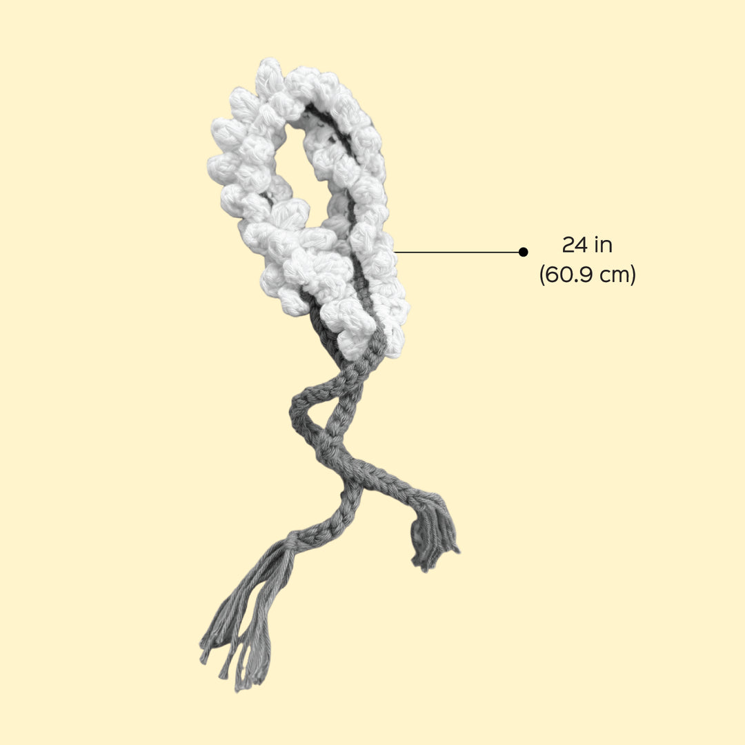 Handmade Crochet Gajra Cotton Hair Tie