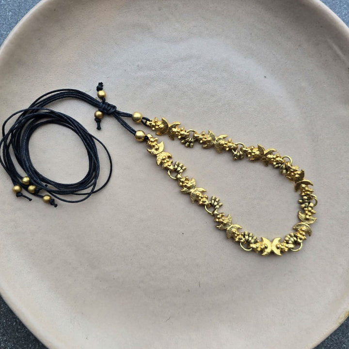 Handmade Ava Thin Brass Choker Necklace