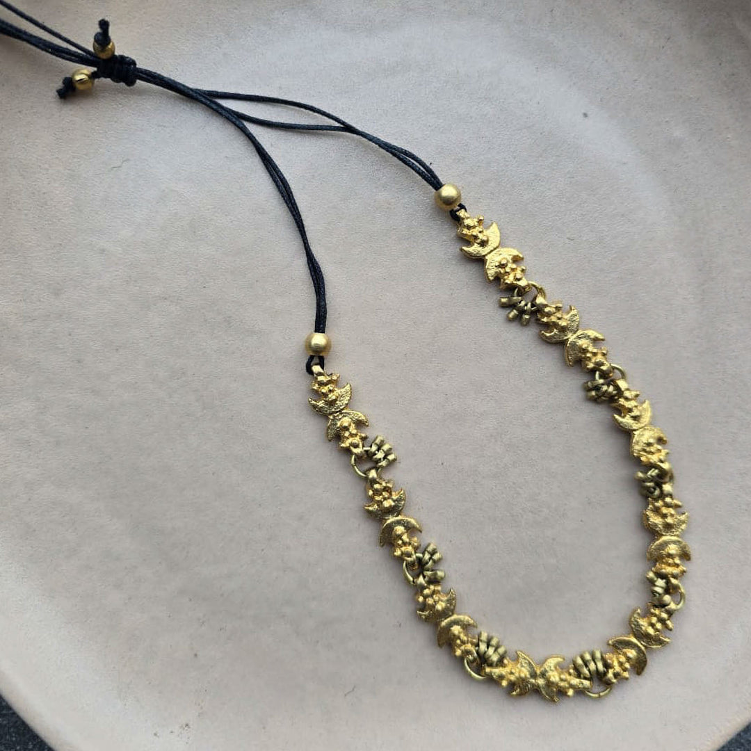 Handmade Ava Thin Brass Choker Necklace