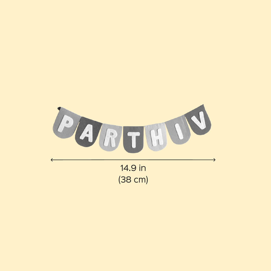 Personalized Multicolor Felt Kids Bunting