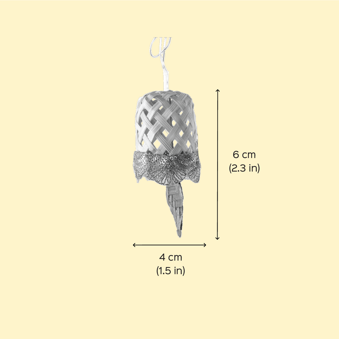 Bell Shaped Eco-Friendly Handmade Woven Bamboo Fairy Light | 3 meters