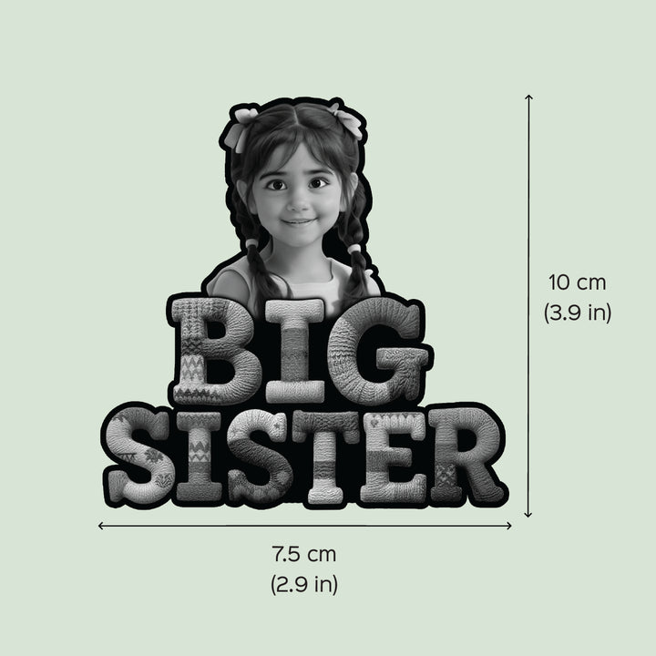 Photo Personalized "Big Sister" Acrylic Fridge Magnet