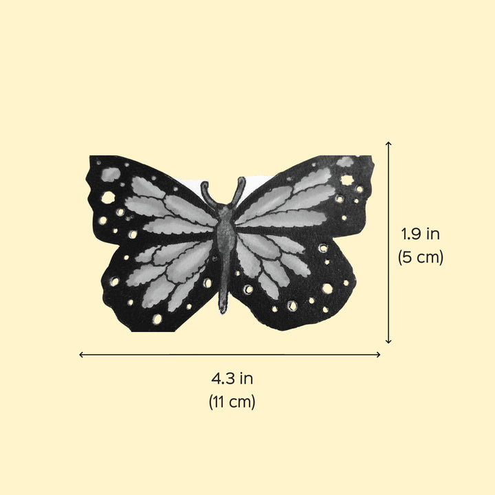 Hand-Painted Butterfly Tholu Bommalata Fridge Magnet