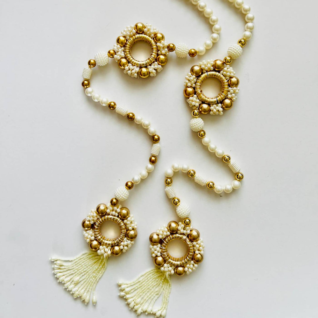 2 Pc | Handmade Beaded Flower Design Hanging