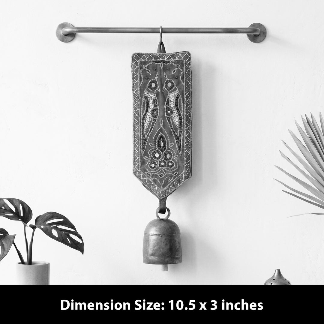 2 Pc | Handcrafted Kutch Embroidery Bell Hangings