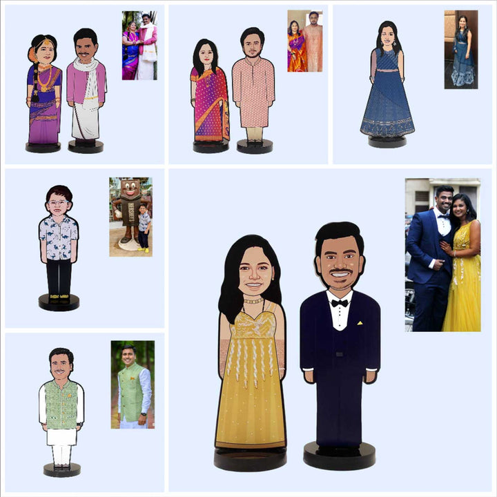 Photo Personalized Printed Acrylic Full Length Caricature Cutout