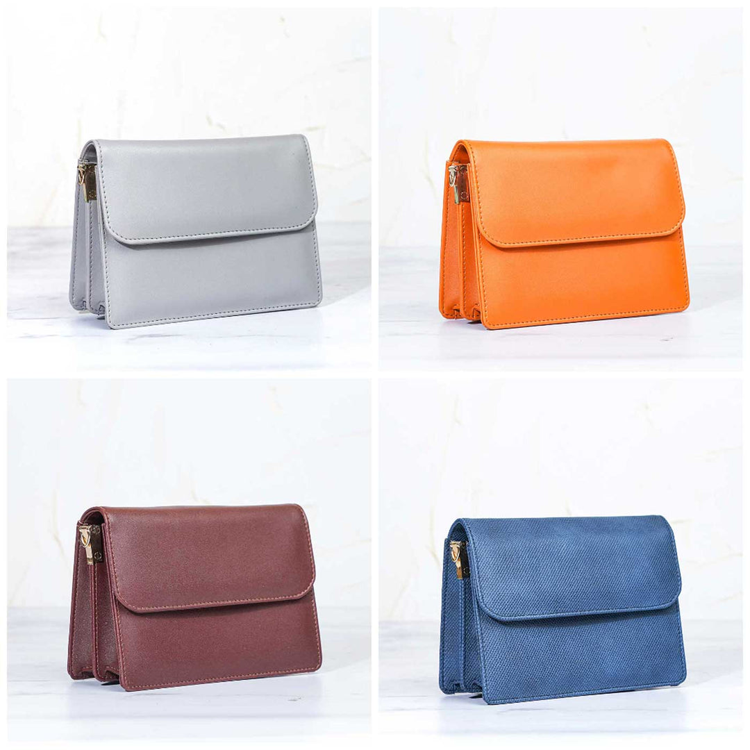 Personalized Faux Leather Sling Bag With Changeable Straps