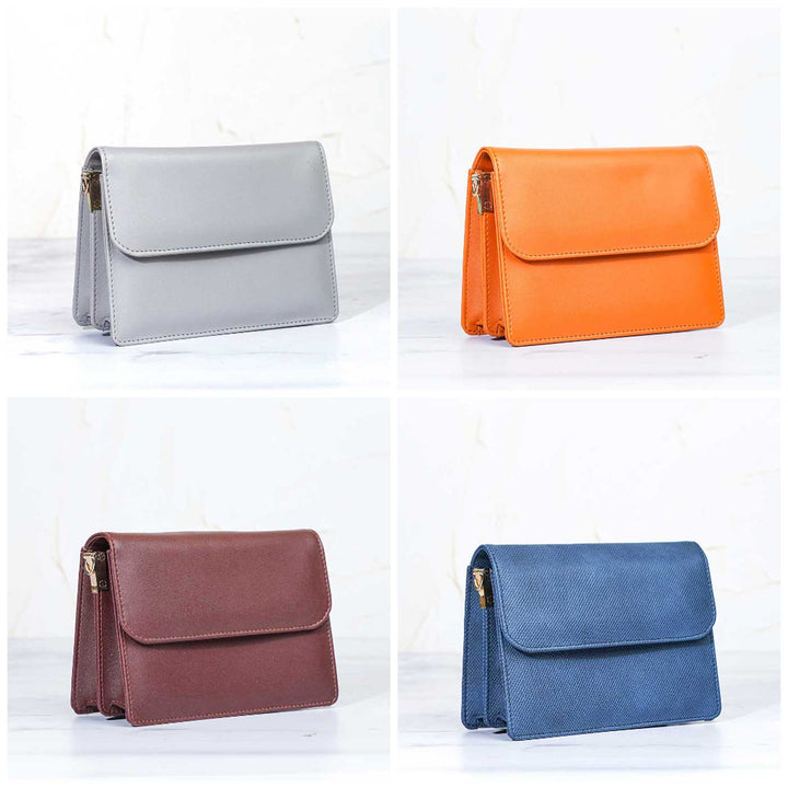 Personalized Faux Leather Sling Bag With Changeable Straps