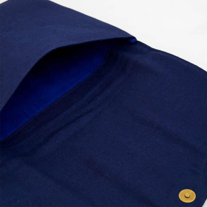 Corsage Aari Embroidered Navy Blue Laptop Sleeve