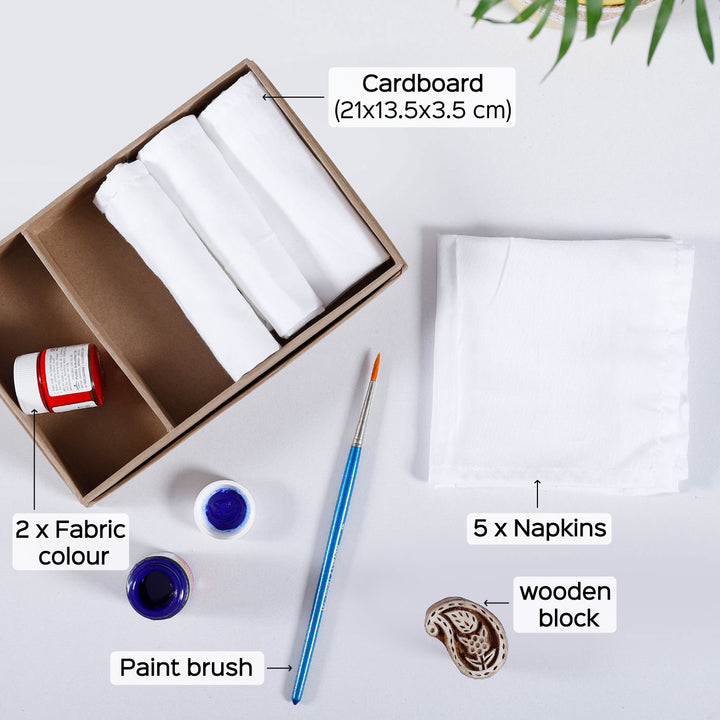 DIY Blockprinting Kit For Napkins