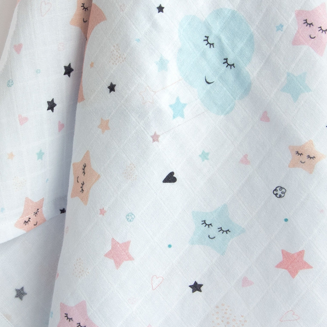 Personalized Sky Theme Bib & Burp Set | 0-4 Years
