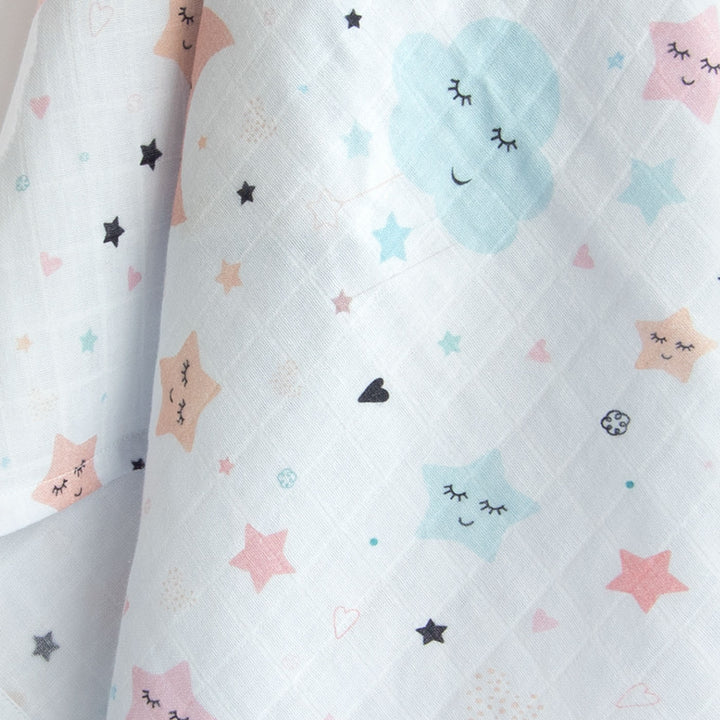 Personalized Sky Theme Bib & Burp Set | 0-4 Years