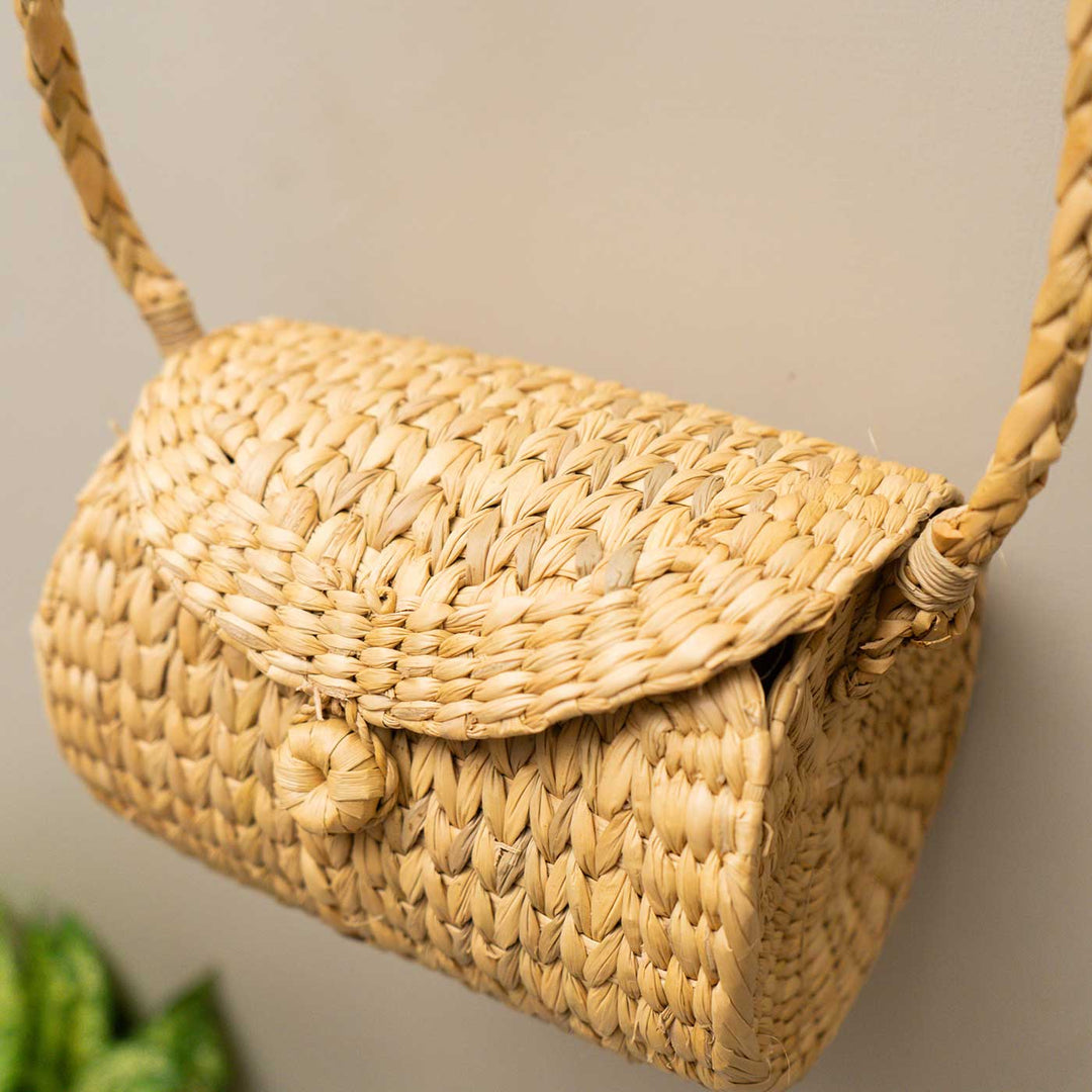 Handmade Ena Water Reed Sling Bag