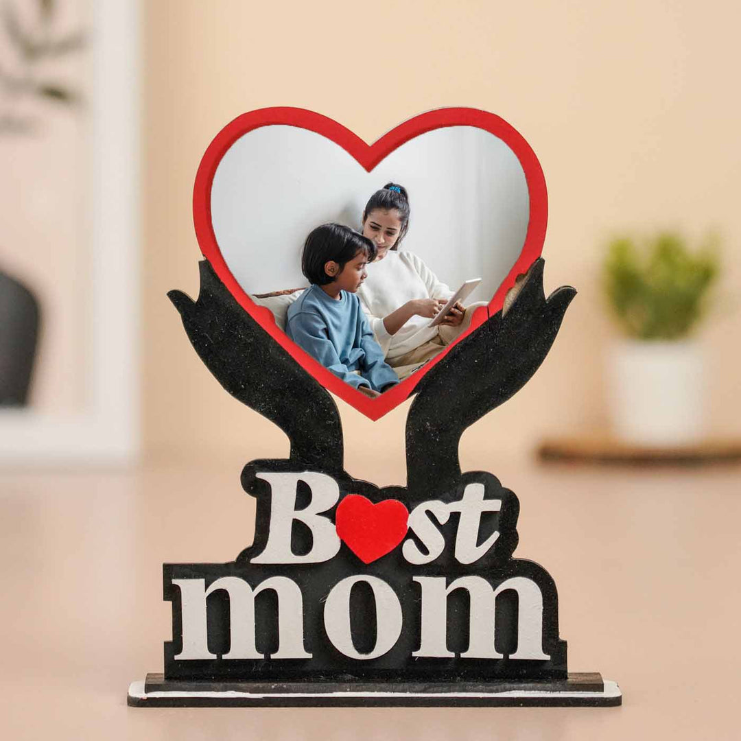 Photo Personalized Handmade Best Mom MDF Wood Fridge Magnet