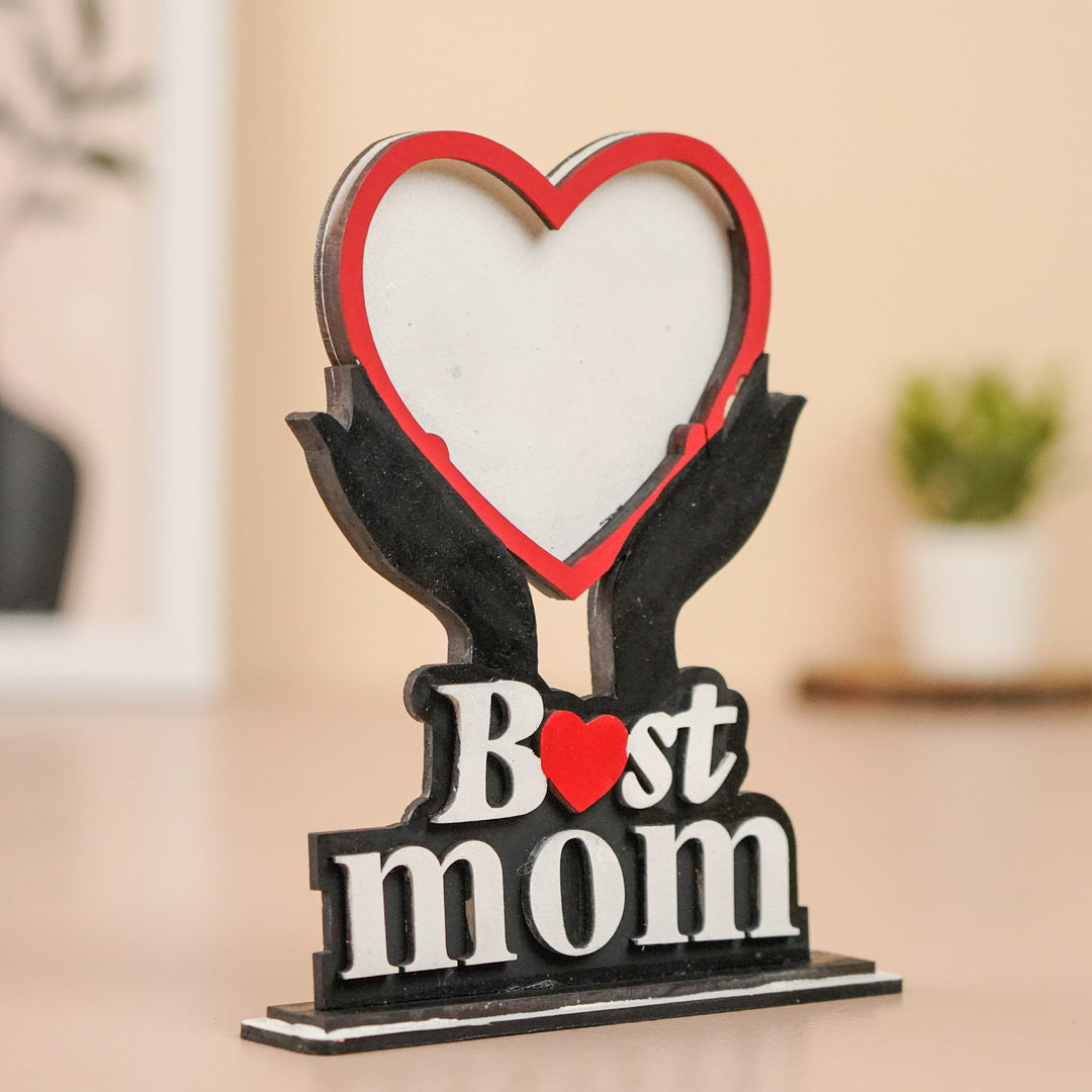 Photo Personalized Handmade Best Mom MDF Wood Fridge Magnet