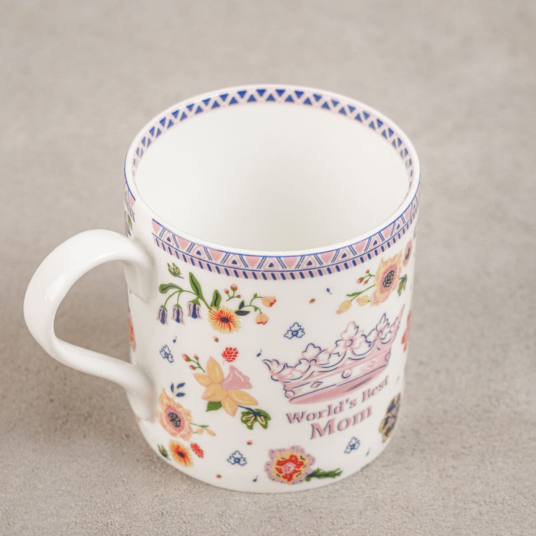Handmade World's Best Mom Fine China Mug