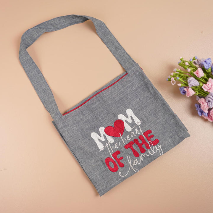 Personalized Embroidered "Mom The Heart Of The Family" Apron