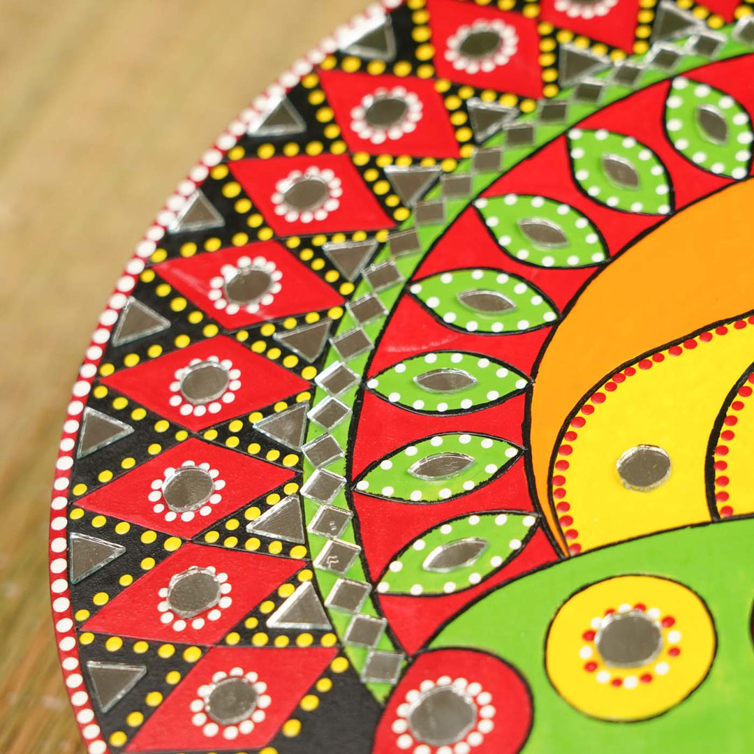 Handcrafted Kathakali Theme Wooden Wall Decor