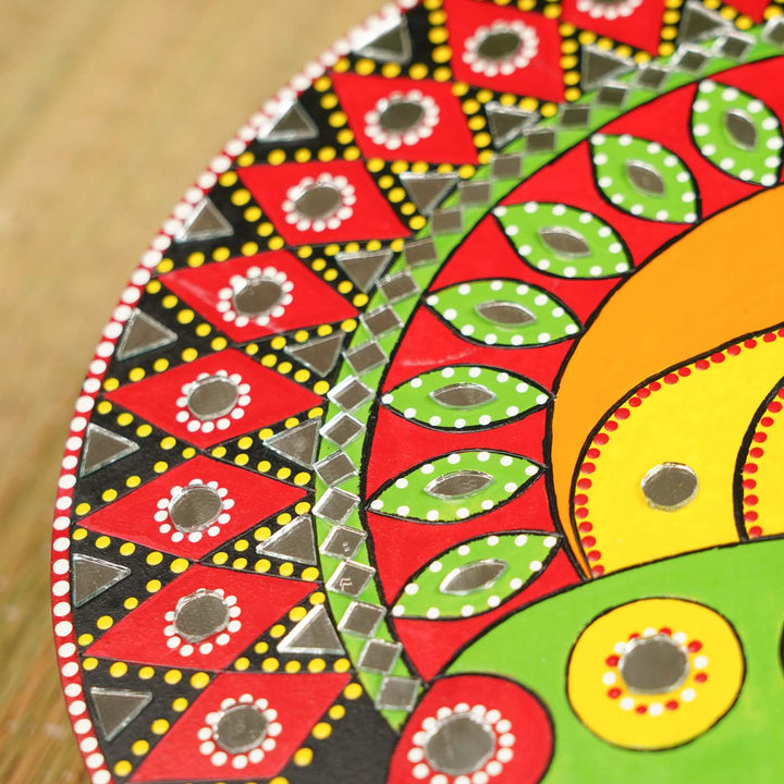Handcrafted Kathakali Theme Wooden Wall Decor