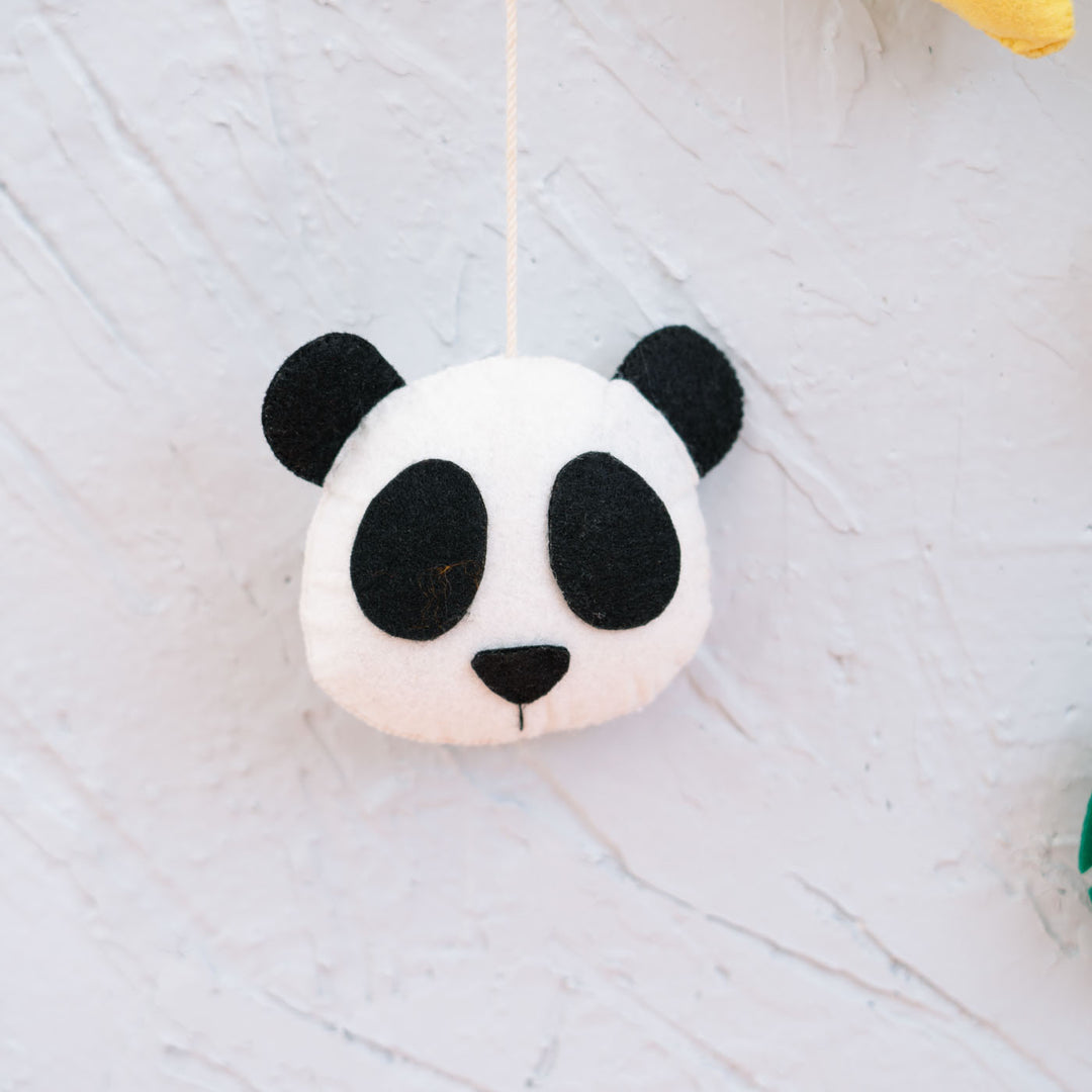 Handcrafted Personalized Themed Bunting For Kids Animal Safari - Front View Hanging Display