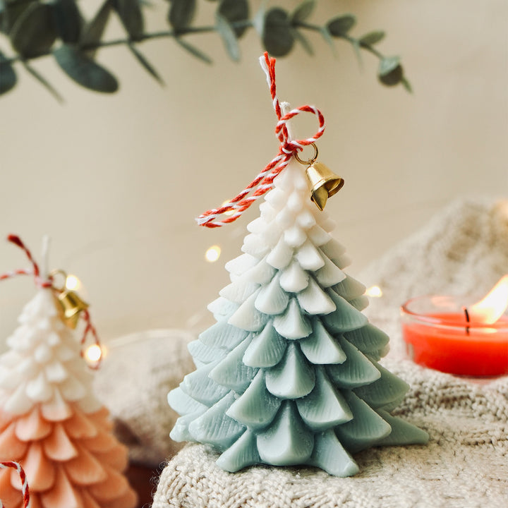 Handmade Ombre Christmas Tree Soy Wax Scented Candle