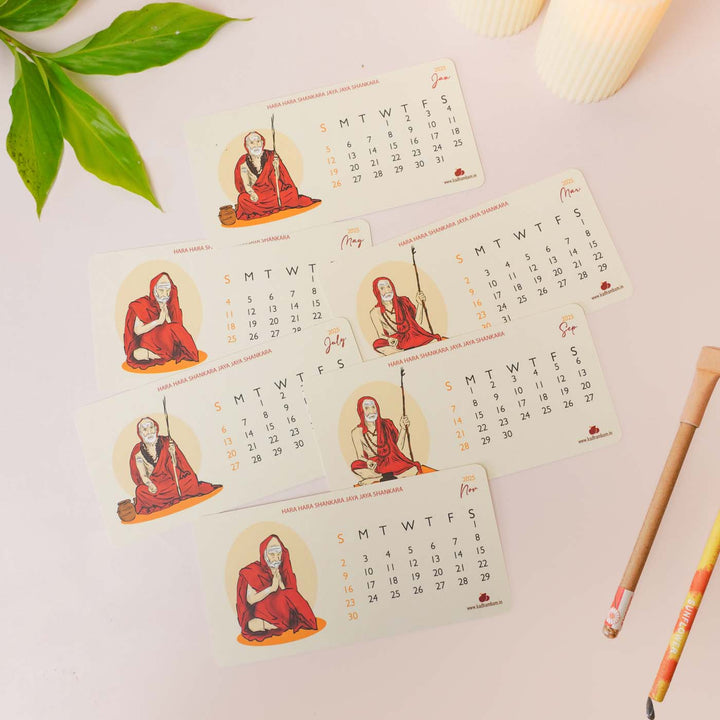 Printed Mahaperiyavaa 2026 Desk Calendar