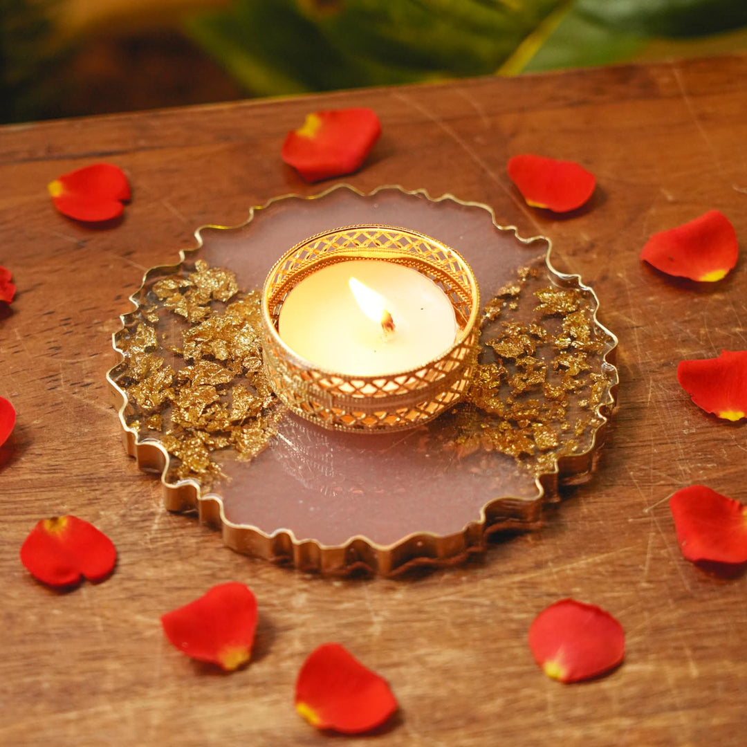 Handmade Decorative Resin Tealight Holder