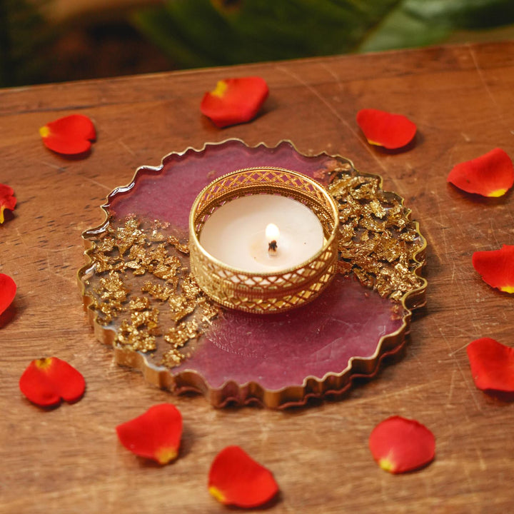 Handmade Decorative Resin Tealight Holder