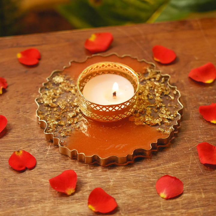 Handmade Decorative Resin Tealight Holder
