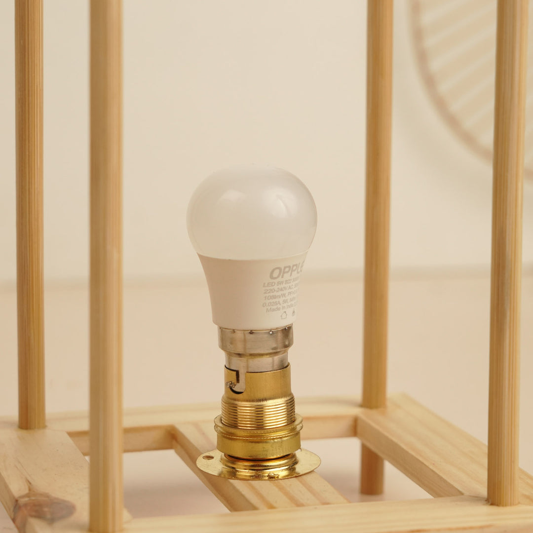 Handmade Bamboo Weaving Nested Design Wall Lamp