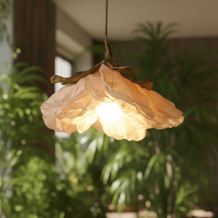 Elegant Organza Flower Hanging Lamp | Premium Statement Lighting