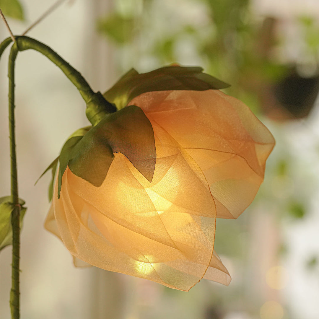 2.5m, 10 Bulbs | Handcrafted Tissue Flower String Lights With Bulbs