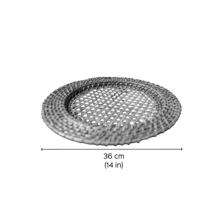 Handmade Rattan Webbed Cane Table Mat