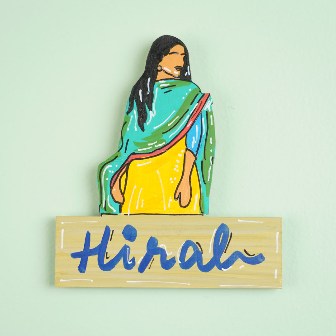 Personalized Hand-painted Artist Theme MDF Wood Fridge Magnet
