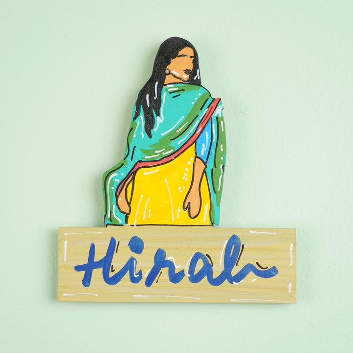 Personalized Hand-painted Artist Theme MDF Wood Fridge Magnet
