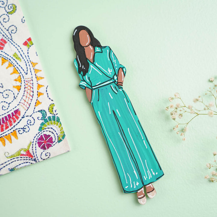 Hand-painted Entrepreneur Theme MDF Wood Fridge Magnet