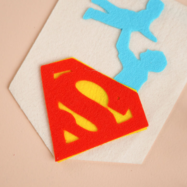 Handmade Superdad Theme Felt Party Decor