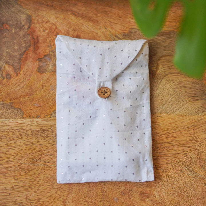 2 Pc | Personalized Hand Embroidered Double Heart Cotton Handkerchief