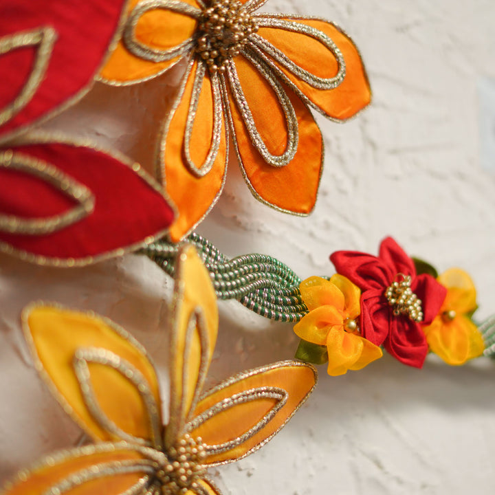 42 In | Handmade Pushplata Beaded Floral Vine Banderwal Toran
