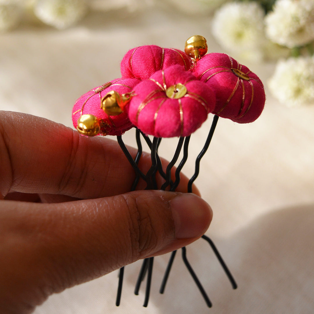 Multicolor Silk Coton Patakha Hairpin