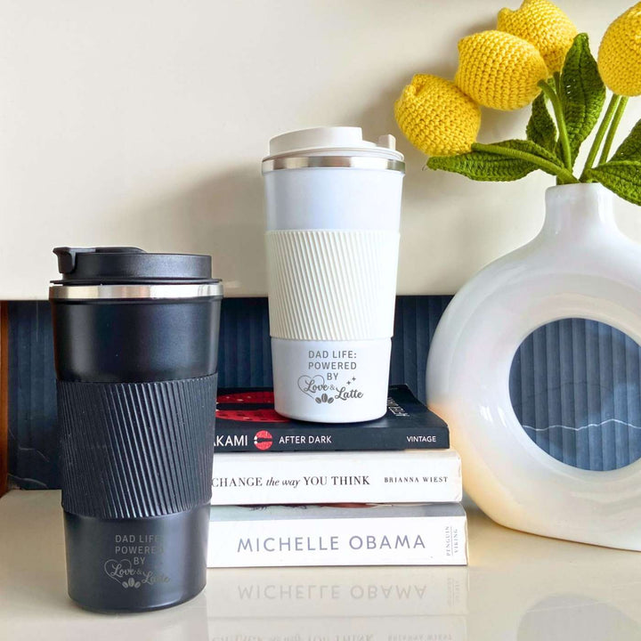 Customized Handmade Engraved Dad Life Double Walled Stainless Steel Tumbler
