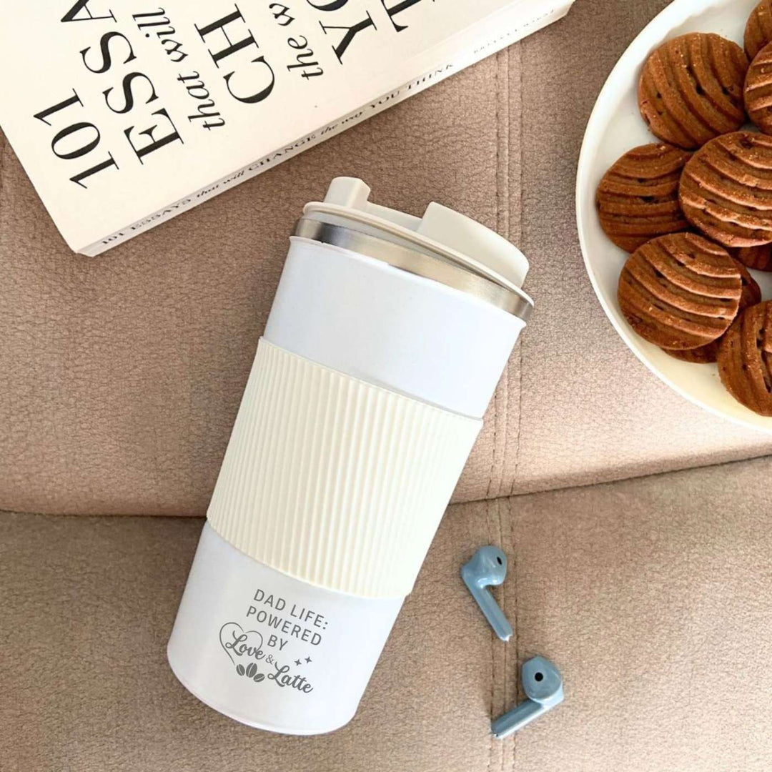 Customized Handmade Engraved Dad Life Double Walled Stainless Steel Tumbler