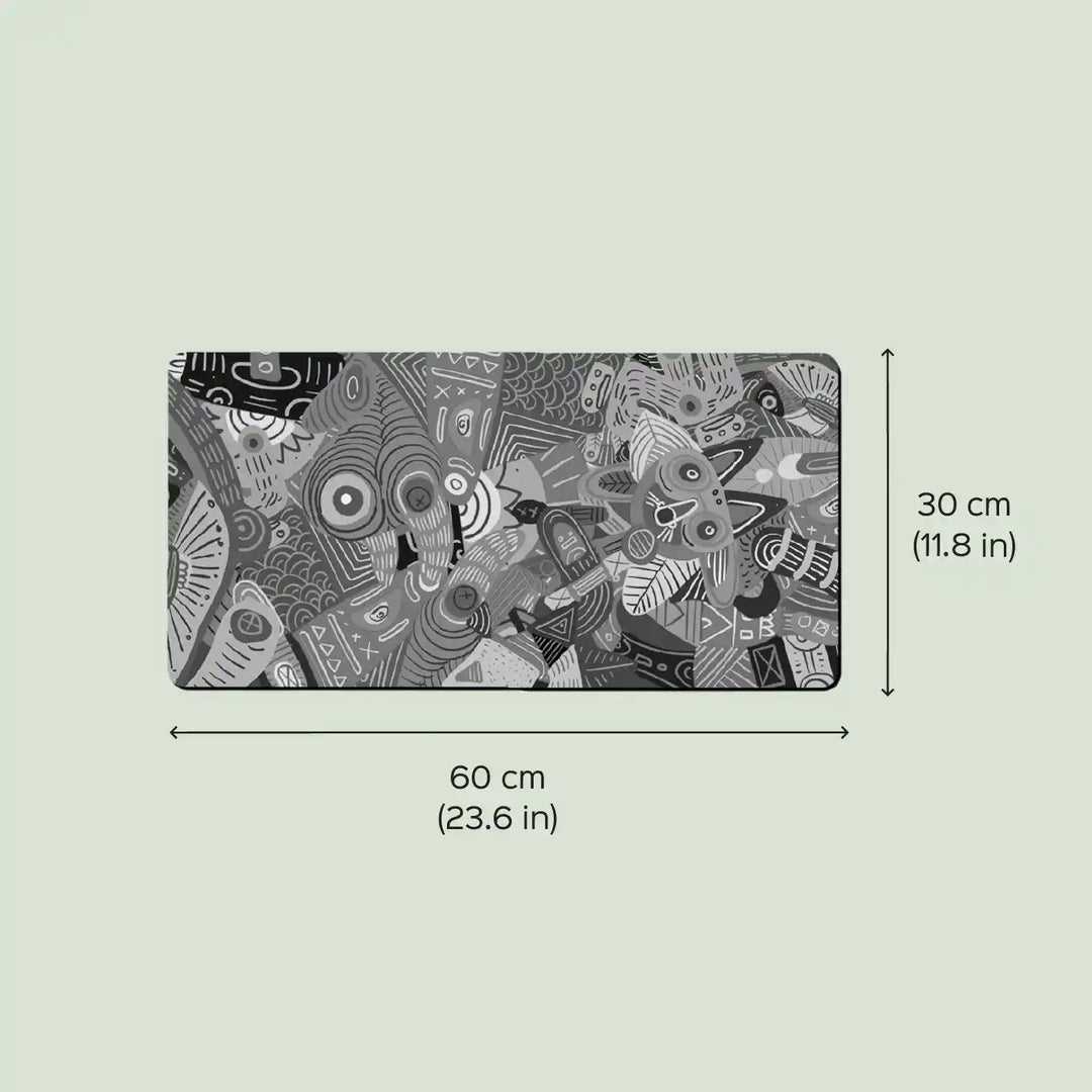 Printed Anti Slippery & Water Resistent Animal Theme Desk Mat