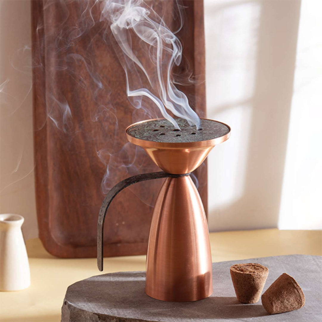 Handmade Harmony Copper Dhoop Fumer