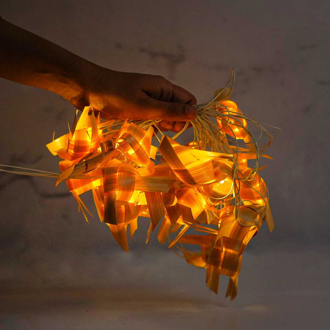 10m, 38 Bulbs | Eco-Friendly Handmade Decorative Fish Bamboo LED Fairy Light