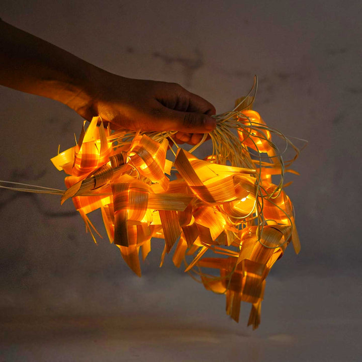 10m, 38 Bulbs | Eco-Friendly Handmade Decorative Fish Bamboo LED Fairy Light