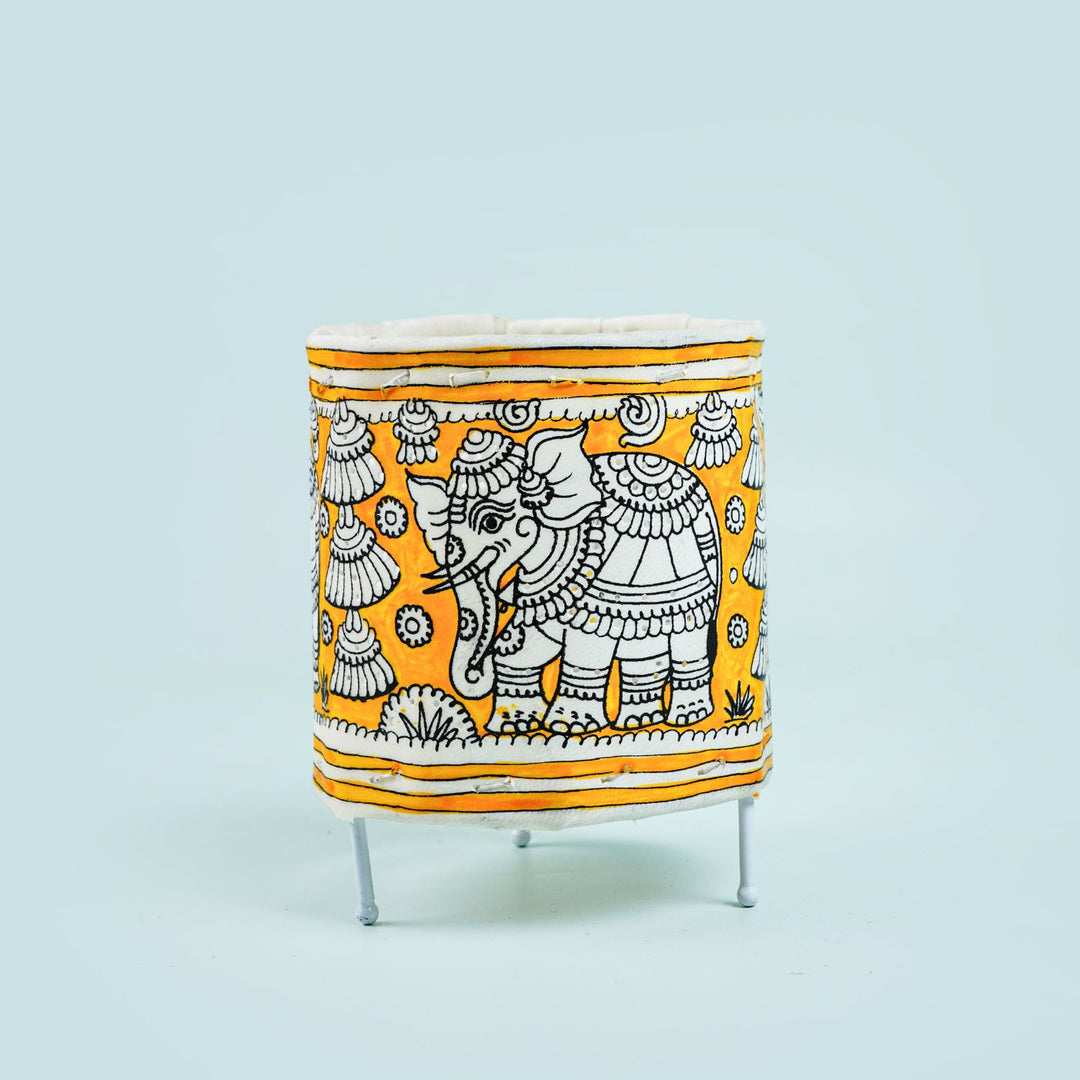 5 inch | Hand Painted Tholu Bommalata Small Tabletop Lamp