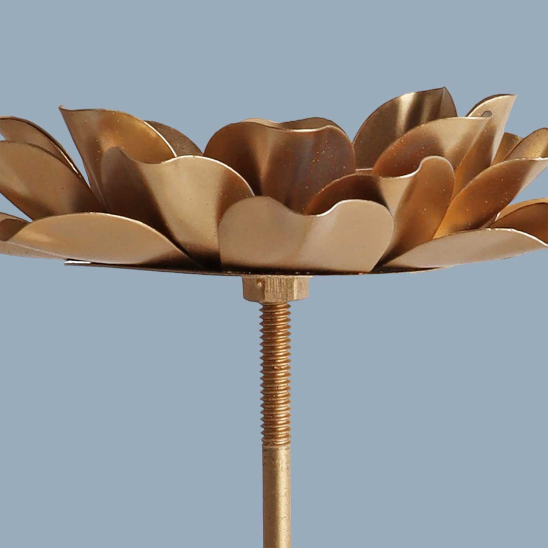 Handmade Flower Iron Tealight Holder With Detachable Stands | Set of 3