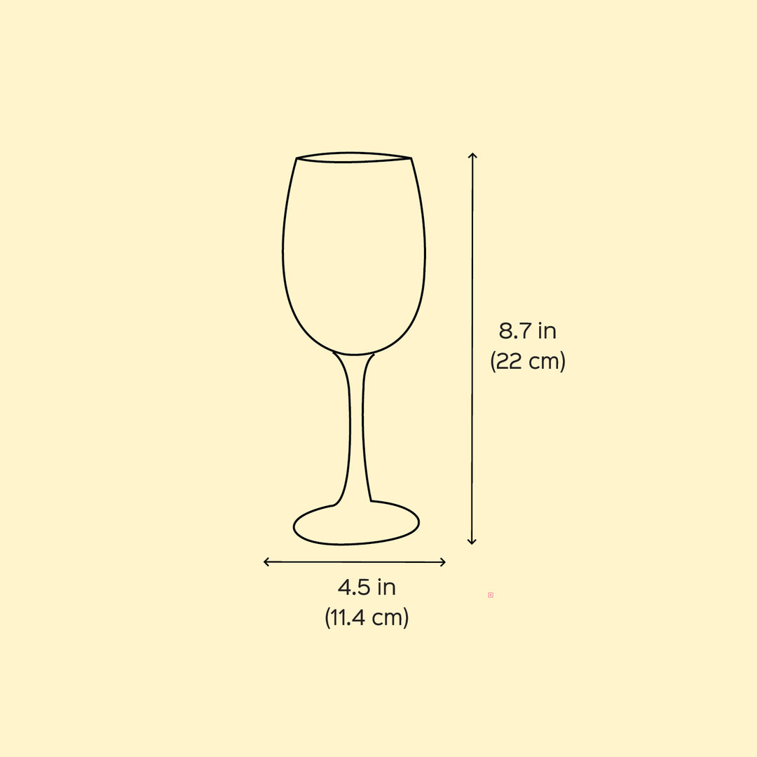 Hand-Painted Fruity Fizz Wine Glass