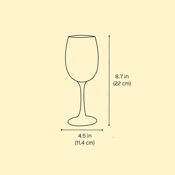 Hand-Painted Ebony & Ivory Wine Glasses | Set Of 2